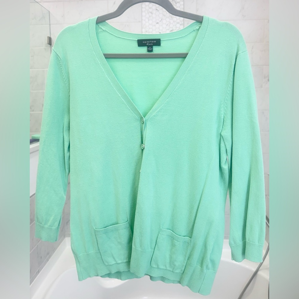 Spense Mint Green Women's Cardigan